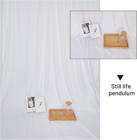 White Backdrop Background 10 X 7 FT Large Photography Backdrop Photo Background Screen for Photography Photo Booth Backdrop for Photoshoot Background Screen Parties Curtain in Saudi Arabia