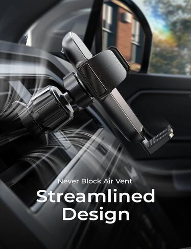 LISEN 2024 Newest Phone Mount for Car Vent, Universal Car Phone Holder Mount with Friendly Air Vent Clip Cell Phone Car Mount for iPhone Car Mount Fits iPhone 15 14 13 12 Series Samsung All Phones in Saudi Arabia