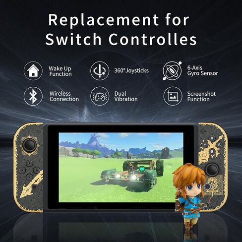 Controller for Nintendo Switch, Switch Controllers for Switch/Lite/OLED, Wireless Controller with Share Function/Screenshot/Motion Sensor in Saudi Arabia