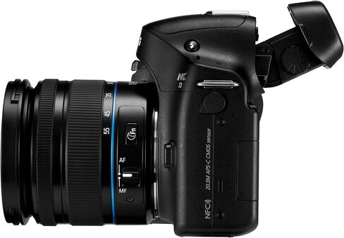 Samsung NX30 20.3MP CMOS Smart WiFi & NFC Mirrorless Digital Camera with 18-55mm Lens and 3" AMOLED Touch Screen and EVF (Black) (Renewed) in Saudi Arabia