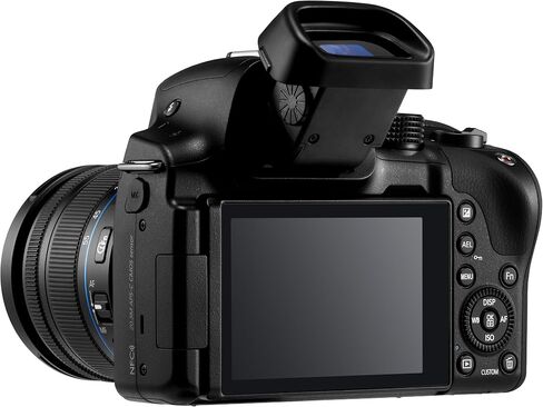 Samsung NX30 20.3MP CMOS Smart WiFi & NFC Mirrorless Digital Camera with 18-55mm Lens and 3" AMOLED Touch Screen and EVF (Black) (Renewed) in Saudi Arabia