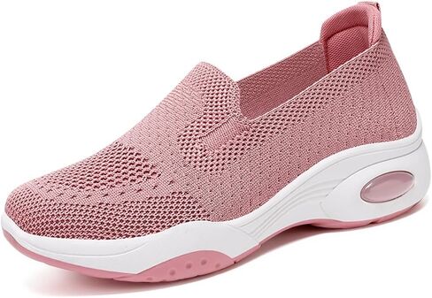 أحذية مشي نسائية من Padgene أحذية رياضية جورب سهلة الارتداء شبكية قابلة للتنفس أحذية نسائية مريحة كاجوال للسيدات وسادة هوائية أحذية رياضية للجري والركض in Kuwait
