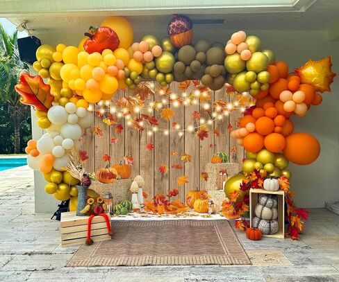 سقوط عيد الشكر اليقطين راية خلفية 7x5FT الخريف حصاد القش أوراق القيقب الخشب مجلس التصوير خلفية لسقوط الطفل دش عيد ميلاد حزب الديكور راية كشك الدعامة 84x60 بوصة in Kuwait