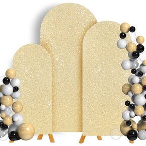 Leepiya Lavender Backdrop Arch Cover Glitter 2-Sided 4FT 5FT 6FT Sequin and Fabric Surface Stretchy Shiny Spandex Arch Backdrop Cover for Arch Stand Cover for Wedding Birthday Party Decorations in Kuwait