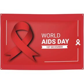 World Aids Day Red Ribbon Backdrops 47 * 71 Inches Holiday Party Photography Background Indoor Outdoor Festival Photo Banner Booth Props Wall Decoration