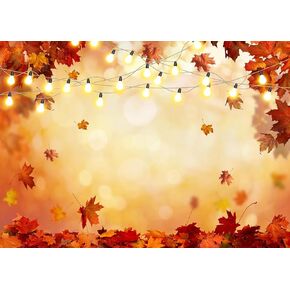 7x5ft Fall Backdrop Autumn Photo Backdrop Autumn Maple Leaves Backdrop Fall Festival Backdrop Fall Decoration Banner F199