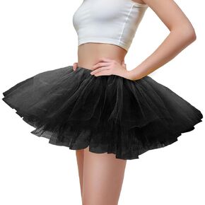 Tutus for Women Adults Tulle Tutu Skirts for Women 5 Layers Womens Tutu Tulle Skirts for Party Costume - Yellow
