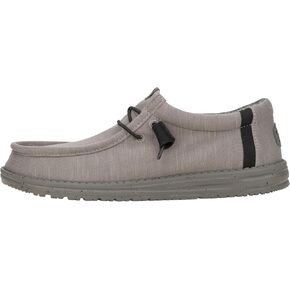 Hey Dude Men's Wally Funk Heathered Knit Grey/Blue Size 14 | Men’s Shoes | Men's Slip-on Loafers | Comfortable & Light-Weight