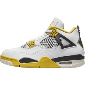 NIKE Jordan Women's 4 “Vivid Sulfur" Size 6.5 White/Vivid Sulfur-Anthracite-Coconut Milk (AQ9129-101)