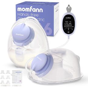 Hands-Free Breast Pump, Hidden Electric Breast Pump with 3 Modes 9 Levels, Comfort and Sealing Flange, Ultra-Quiet Portable Breast Pump Effiently, Purple