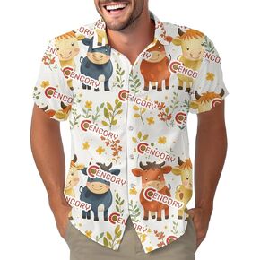 Space Movie Character Hawaiian Shirt for Men, Ahola Print Casual Button Down Shirt, Beach Button Unisex Shirt