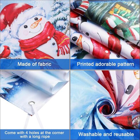 Tiamon Christmas Let It Snow Backdrop for Photography Rustic Snowman Background Winter Wall Decorations Portrait Photobooth Party Banner Photo Studio Props for Xmas Holiday New Year (83.9 x 59.8 Inch) in Kuwait