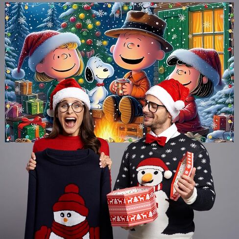 عيد ميلاد سعيد صورة خلفية بيضاء الكلب عيد الميلاد راية عيد الميلاد عيد الميلاد الشتاء عطلة حزب الزينة واللوازم للمنزل - 71 × 43 بوصة in Kuwait