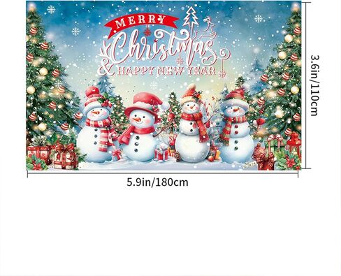Merry Christmas Backdrop for Photoshoot Snowman Winter Full Moon Night Santa Claus Background for Photography Family Holiday Party Supplies Decoration Favors Banner Wall Decor Portrait Studio Props in Saudi Arabia