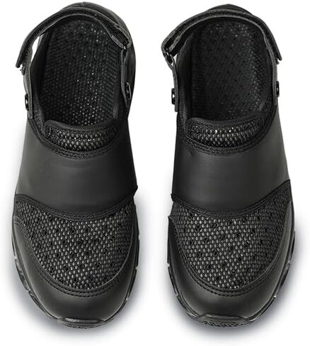 Nursing Shoes Woman and Man Cooling Sandle Black us footwear size for adult women width medium in Saudi Arabia