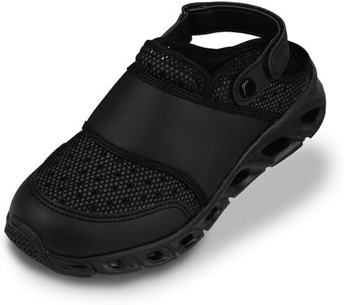 Nursing Shoes Woman and Man Cooling Sandle Black us footwear size for adult women width medium in Saudi Arabia