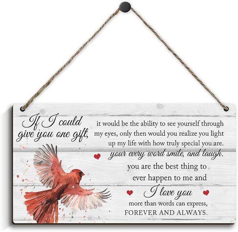 Red Kitchen Decor - Bedroom Wall Decor - Every Day is a New Beginning Butterfly Wood Hanging Plaque Signs for Home - Welcome Hanging Sign for Office Kitchen Housewarming Gift 5 x 10 inch in Saudi Arabia