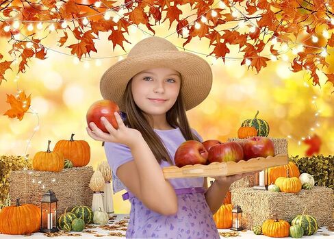 7x5FT Fall Thanksgiving Backdrop Thanksgiving Photo Backdrop Autumn Pumpkin Harvest Background Fall Theme Decoration Props F2 in Saudi Arabia