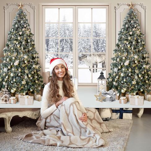 Avezano Christmas Window Backdrop for Photography Winter Snow Scene Merry Xmas Tree Background Snow Holiday Photobooth Portrait Party Banner Festival Photo Studio Props Supplies (10x7ft) in Saudi Arabia