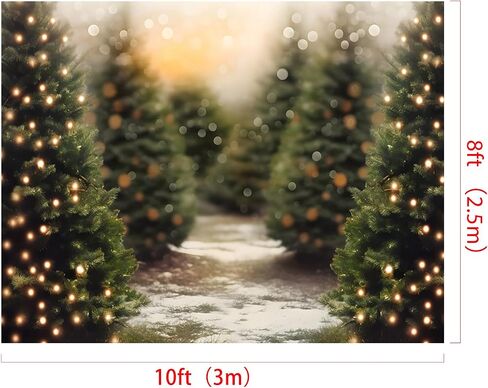 Kate Christmas Forest Photography Backdrop Winter Bokeh Light Xmas Background Photo Studio Props (7x5ft) in Saudi Arabia
