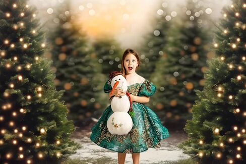 Kate Christmas Forest Photography Backdrop Winter Bokeh Light Xmas Background Photo Studio Props (7x5ft) in Saudi Arabia