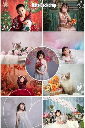 Kate Christmas Forest Photography Backdrop Winter Bokeh Light Xmas Background Photo Studio Props (7x5ft) in Saudi Arabia