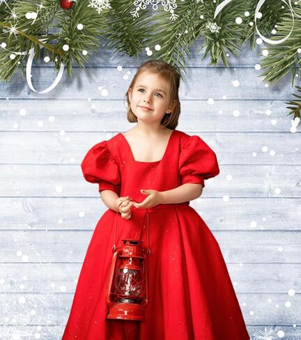 Kate 10x8ft Christmas Backdrop Wood Board Backdrops Snow Background Studio Photo Props in Saudi Arabia