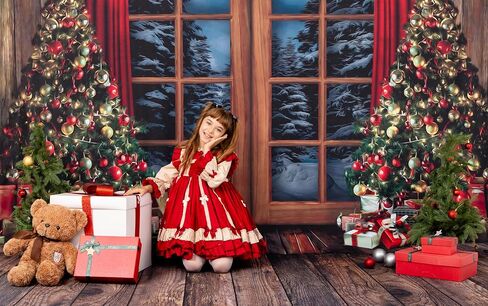 Kate Christmas Photo Backdrops Microfiber Gift Pine Tree Photo Props for Christmas Happy New Year Photography Background, 10x8ft in Saudi Arabia