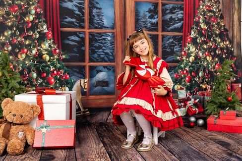 Kate Christmas Photo Backdrops Microfiber Gift Pine Tree Photo Props for Christmas Happy New Year Photography Background, 10x8ft in Saudi Arabia