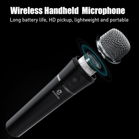ZOWEETEK Voice Amplifier with Wireless Lavalier Microphone for Teachers, Portable Mini Voice amplifier, Wireless Lapel Microphone,Megaphone Speaker System for Classroom, Speech, Meeting,Yoga,Streaming in Saudi Arabia
