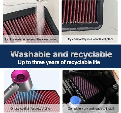 FUN-DRIVING FDPAF11895 Engine Air Filter for ES350(19-22),NX250(22-23),NX350(22-23),AVALON (19-22),CAMRY (18-23), HIGHLANDER (20-23),RAV4 (19-23),YARIS 1.6L (21-22),Replace 17801-25020,Not fit Hybrid in Saudi Arabia