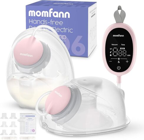 Hands-Free Breast Pump, Hidden Electric Breast Pump with 3 Modes 9 Levels, Comfort and Sealing Flange, Ultra-Quiet Portable Breast Pump Effiently, Purple in Saudi Arabia