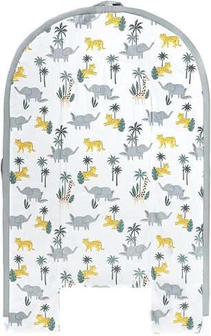 Baby Lounger Replaceable Cover, 100% Cotton Newborn Nest Backup Cover for Ultimate Comfort, Soft & Breathable Quality Spare Cover, Dinosaurs (Cover Only) in Kuwait