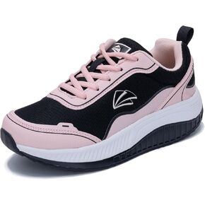 IIV Women's Arch Support Walking Shoes, Wide Tennis Sneakers for Plantar Fasciitis, Flat Feet, Bunion WhiteGreen US 10