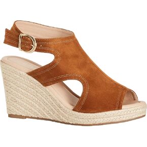 City Chic Women's Apparel Women's Wide FIT Plus Size Wedge Mystic Sandal, Black, 13