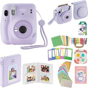 كاميرا Fujifilm Instax Mini 11 الفورية مع حافظة، و20 فيلم Fujifilm والمزيد من الملحقات. قطعة قماش من الألياف الدقيقة للصور عالية الجودة (وردي ترابي)… in Saudi Arabia