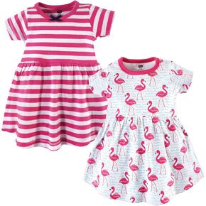 Hudson Baby Baby Girls Cotton Dresses, Daisy, 0-3 Months