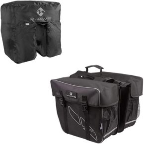 M-Wave Day Tripper Double Pannier Bags - Black, 30 litres in Kuwait
