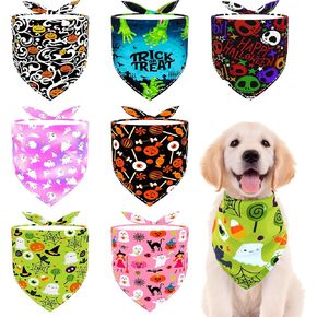 Paisley Dog Bandanas for Small Dogs Breed Cats 18 Inch Paisley Bandanas for Puppy Daily Party Bandanas for Doggy Pets Grooming Accessories S 7PCS