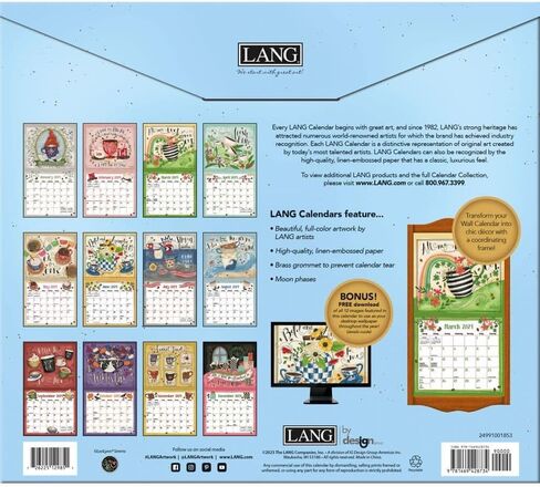 Coffee 2025 Wall Calendar in Kuwait