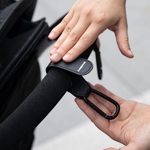 （2-Brown）Baby Stroller Hooks Clip or Hanging Diaper Bag Universal Hooks Accessories for Stroller and Car or Shopping Cart in Kuwait