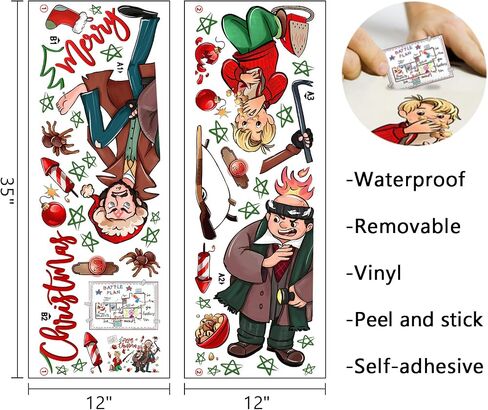 Mfault Merry Christmas Jack Skellington Wall Decals Stickers, Magenta Xmas Moon Decorations Kids Bedroom Art, Funny New Year 2025 Party Home Kitchen Decor Holiday Gift in Saudi Arabia