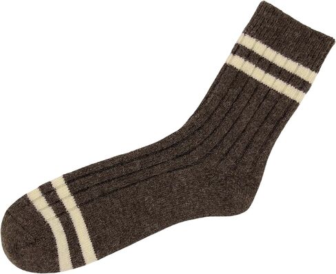 92% Merino Wool Socks for Men and Women Crew Cozy Heavyweight Hiking Skiing Outdoor Super- Soft Large Size US White, 100% Made in Mongolia. Pure Wool Socks in Saudi Arabia