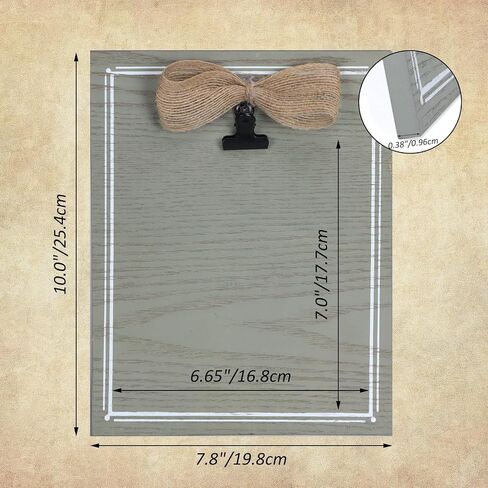 EYMPEU Rustic Willow Wood Picture Frame 5x7, Unique Boho 5 x 7 Real Glass Cover Picture Frame with Decor Cotton Rope,Wall and Tabletop Display Bohemian picture frames 5 by 7 in Saudi Arabia