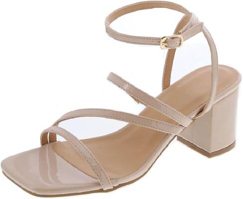 TruFox Women's Stylish Block Heeled Strappy Sandal Ankle Wrap in Saudi Arabia