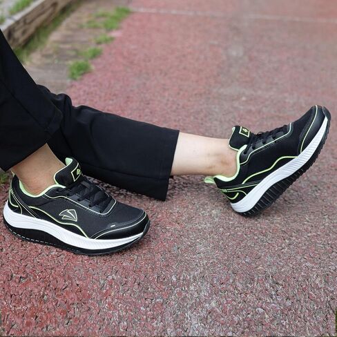 IIV Women's Arch Support Walking Shoes, Wide Tennis Sneakers for Plantar Fasciitis, Flat Feet, Bunion WhiteGreen US 10 in Kuwait