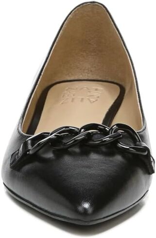 Naturalizer Womens Becca Pointed Toe Low Heel Flats Black Patent 8 W in Saudi Arabia