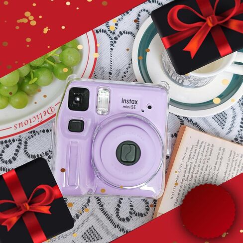 Camera Case for Fujifilm Instax Mini SE/7+/7s Instant Camera, Pink | Mini SE Protective Case, PU Leather Case for Instax Mini SE Bag, with Adjustable Camera Strap, Strong Protection, No Camera in Saudi Arabia