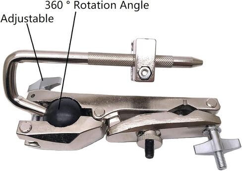 Percussion Cowbell Mounting Bracket Portable Cowbell Mount Holder for Drum Set Percussion Rack Cymbal Stand Tambourine Jam Block Mount Accessories in Saudi Arabia