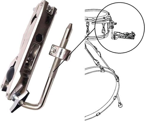 Percussion Cowbell Mounting Bracket Portable Cowbell Mount Holder for Drum Set Percussion Rack Cymbal Stand Tambourine Jam Block Mount Accessories in Saudi Arabia